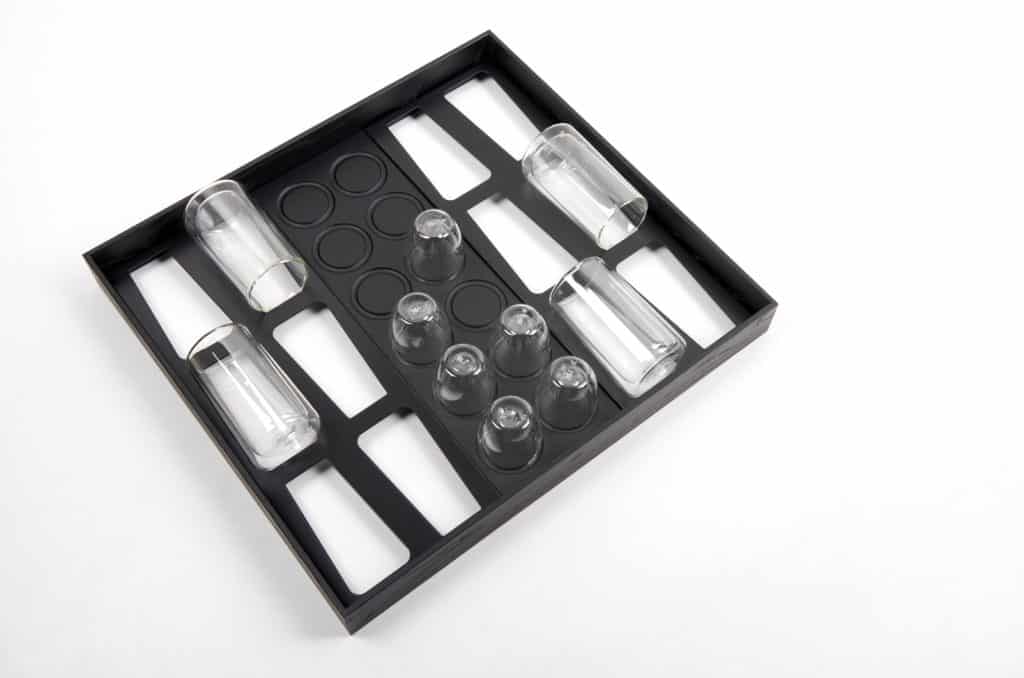 BT45 kitchen accessories drawer inserts - CAFE 520; BS10+CAFE frame + insert incl. 12 espresso and 12 latte macchiato cups