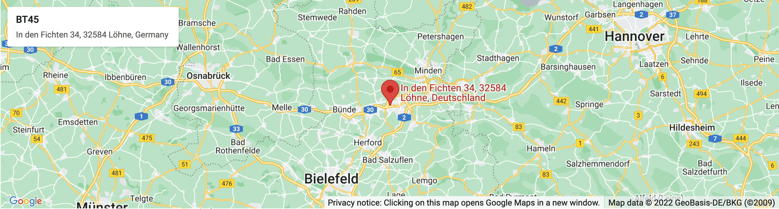 Map BT45, In den Fichten 34, 32584 Löhne, Germany